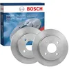 Image de Jeu de disques de frein Bosch BD524 - Disques ventilés 253 mm haute teneur carbone - Essieu arrière - Certifié ECE-R90 - Refroidissement amélioré, fading réduit, protection anticorrosion - 2 disques