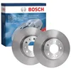Image de Jeu de disques de frein Bosch BD243 - Disques ventilés 280 mm haute teneur carbone - Essieu avant - Certifié ECE-R90 - Refroidissement amélioré, fading réduit, protection anticorrosion - 2 disques