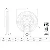 Image de BOSCH Disques de frein pour AUDI: Q5, A5, S4, A4, A6, A7 (Ref: 0 986 479 753)