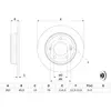 Image de BOSCH Disques de frein pour HYUNDAI: Kauai, i30, Elantra, Kona, Veloster & KIA: Ceed, Soul (Ref: 0 986 479 052)
