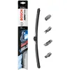 Image de BOSCH Balai d'essuie-glace | Version: Balai d'essuie-glace plat | Longueur 1: 400mm 3 397 006 943 Compatible avec VW Polo V 3/5 portes 6R1, 6C1, RENAULT Clio 3 3/5 portes BR0/1, CR0/1, BMW 3 Coupé E92