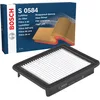 Image de Bosch S0584 Filtre à Air Automobile - Sépare les Particules de l'Air d'Admission, Résiste à l'Humidité et à la Tension