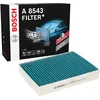 Image de Bosch A8543 - Filtre d'habitacle anti-odeurs et anti-bactérien Filter+ - filtre à poussière et à pollen
