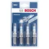 Image de BOSCH Jeu de 4 bougies d'allumage pour ALFA ROMEO: Spider, 159, Giulietta, 4C, Brera & RENAULT: Twingo, Mégane, Scénic, Clio (Ref: 0 242 140 806)