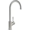 Image de Villeroy & Boch Umbrella robinetterie cuisine hte pression, robinetterie d’évier avec ColdStart économe en énergie, cartche céramique et pivot. 360°, écon. d’eau, hteur bec 275 mm, Acier inox.
