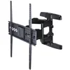 Image de Hama Support Mural TV FULLMOTION inclinable et pivotant pour TV écran Plat Entre 119 cm et 229 cm (47" à 90"), jusqu'à 75 kg de Charge supportée, VESA 800x600, Noir