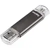 Image de Hama Clé USB 2.0 "Laeta Twin (FlashPen, OTG, Aluminium, USB 2.0, jusqu'à 10 Mo/s,16GB) Gris