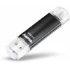 Image de Hama Laeta Twin Clé USB 3.0 - Flash Drive 128 Go, Vitesse jusqu'à 40 Mo/s, Clef avec connecteurs USB A & Micro USB, pour PC/Mac - Grise