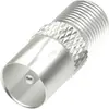 Image de Hama 00205223 Adaptateur F-coaxial blindé Connexions: Prise femelle F, Fiche coaxiale IEC 1 pc(s)