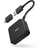 Image de Hama Hub USB, 4 Ports, USB 3.2 Gen1, 5 Gbit/s, avec Adaptateur USB-C, Métal, Noir