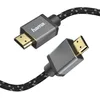 Image de Hama Câble HDMI (Cable HMDI ultra haute vitesse, Certifié, Mâle-Mâle, Ultra HD, 8K@60 Hz /4K@120Hz, 3.0m, Garantie 30ans, résolution 7680x4320pixels, EARC supportant les formats audio) Gris Noir