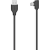 Image de Hama Câble USB-C, mâle USB-C - mâle USB-A, 90°, USB 2.0, 480 Mbit/s, 0,75m
