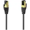 Image de Hama 00200692 RJ45 Câble réseau, câble patch CAT 8 S/FTP 1.5 m noir contacts dorés 1 pc(s)