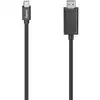 Image de Câble adaptateur Hama HDMI Fiche mâle Mini DisplayPort, Fiche mâle HDMI-A 1.5 m noir 00200711 avec manchon de protection contre les pliages,...