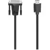 Image de Câble adaptateur Hama DVI Fiche mâle DVI-D 24+1 pôles, Fiche mâle HDMI-A 3 m noir 00200716 4K UHD Câble DVI