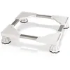 Image de Xavax Support de machine à laver (socle réglable, largeur et longueur réglables, cadre de base réglable en hauteur 13-18 cm, pour machine à laver, sèche-linge, réfrigérateur jusqu'à 150 kg) blanc
