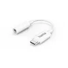 Image de Hama Adaptateur USB C à Jack auxiliaire 3.5 mm (Connecteur Casque Audio, Compatible OnePlus 6T/Huawei P30 Pro/Mate 20 Pro/Samsung Galaxy S21/S21+ ou Ultra/S20/S10/S9/Note/Xiaomi/iPad Pro 2021) Blanc