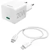 Image de Hama Chargeur USB 20.00 W 1x USB-C®, 1x Apple Lightning blanc intérieure