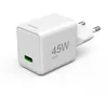 Image de Hama 45W Chargeur USB C Rapide Compatible iPhone, Samsung, MacBook - [Technologie GaN, PD + QC 3.0] [Recharge Optimisée] [1 Port USB C] Blanc