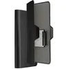 Image de Hama Coque Portefeuille Universel pour Portable 8x17cm Max, Etui à Rabat Compartiment Cartes intégré, Pivotant, Anti Traces Doigts, Fermeture Magnétique Invisible, Etui Housse Noir