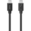 Image de Hama Câble USB C vers USB C, 1m, Garantie 10 ans, Compatible Thunderbolt-5, 80 Gbit/s, Catégorie 5 A, Double blindage, E-marker Charge rapide 240 W, Ultra-HD 8K, Noir