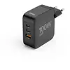 Image de Hama 00201962 Chargeur USB 100 W USB-C®, USB-C® femelle (Power Delivery) Quick Charge 3.0, Power Delivery 3.0, Quick Charge 2.0 noir GaN