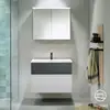 Image de Burgbad Fiumo Meuble avec vasque à poser et armoire de toilette, SFXV082F3956FOT56C0001G0223,