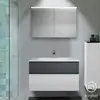 Image de Burgbad Fiumo Meuble avec vasque à poser et armoire de toilette, SFXV102F3956FOT56C0001G0200,