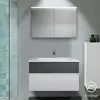 Image de Burgbad Fiumo Meuble avec vasque à poser et armoire de toilette, SFXV102F3956FOT56C0001G0223,