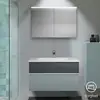 Image de Burgbad Fiumo Meuble avec vasque à poser et armoire de toilette, SFXV102F3957FOT56C0001G0223,