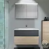 Image de Burgbad Fiumo Meuble avec vasque à poser et armoire de toilette, SFXV102F3959FOT56C0001G0200,