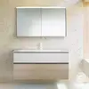 Image de Burgbad Fiumo Meuble avec vasque à poser et armoire de toilette, SFXV122F3959FOT2C0001G0200,