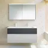 Image de Burgbad Fiumo Meuble avec plan vasque et armoire de toilette, SFXW122F3956FOT56C0001G0223,