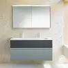 Image de Burgbad Fiumo Meuble avec plan vasque et armoire de toilette, SFXW122F3957FOT56C0001G0223,