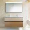Image de Burgbad Fiumo Meuble avec plan vasque et armoire de toilette, SFXW122F3960FOT45C0001G0200,