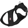Image de TRIXIE Comfort Soft Harnais de randonnée taille XS-S : tour de poitrine 30-45 cm/15 mm en noir - harnais rembourré pour le jogging avec ceinture ventrale réglable en continu pour petits chiens, 16261