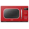 Image de Comfee CMSRO 20 di rd Micro-ondes rétro avec 8 menus automatiques, 5 niveaux de puissance de cuisson, bouton de cuisson express, 20 L, 800 W, rouge passionné