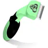 Image de 8in1 Coat DeShedder Brosse à sous-poil Vert pour petits chiens Poils courts et longs
