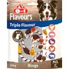 Image de 8in1 Triple Flavour Rings M/L Friandises pour Chiens - friandises à mâcher pour Jouer et mâcher avec supplément de Viande, Sachet de 120 g (2 Anneaux Doubles)