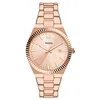 Image de Fossil Scarlette Montre pour femmes, mouvement à quartz, bracelet en acier inoxydable ou en cuir