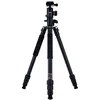 Image de Rollei C5I MAKRO Pro I Trépied en Carbone I Noir I Tête sphérique 3D I Monopode I Support pour Smartphone I Plaque de dégagement Rapide I Colonne Centrale rotative à 90°
