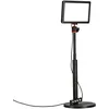 Image de Rollei Lumis Key Light Stream, Lampe Video Bureau CRI 95+ PC Ordinateur avec Trépied 28~78 cm, Panneau d'éclairage LED Table pour Vidéoconférence Podcast Youtub Influenceur Webcam