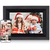 Image de Rollei Smart Frame WiFi 105 en Bois Marron Cadre Photo numérique 10,1" avec Fonction WiFi pour Lire Vos Photos et vidéos avec Son Couleur : Bois Noir