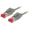 Image de Tecline Câble Ethernet de catégorie 6a Gris 0,5 m