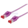 Image de Tecline 71830M Câble Patch cat6a Ethernet S/FTP PiMF EIA/TIA Classe EA Violet bruyère 50 m