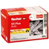 Image de fischer - Cheville nylon à expansion SX Plus 6x30 avec collerette, tous matériaux/Boite de 100