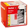Image de fischer - Cheville nylon à expansion SX Plus 10x50 avec collerette, tous matériaux/Boite de 50