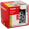 Image de fischer - Cheville nylon à expansion SX Plus 12x60 avec collerette, tous matériaux/Boite de 25
