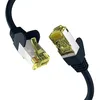 Image de EFB-Elektronik - Câble réseau CAT. 6a jusqu'à 10 Gbit - Câble LAN de 25 m - Câble Ethernet avec protection jack/anti-torsion - Connecteur RJ45, blindage S/FTP PIMF - Noir