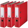 Image de Esselte, Pack 3 Classeurs à levier A4, Dos 75 mm, 500 feuilles, Rouge